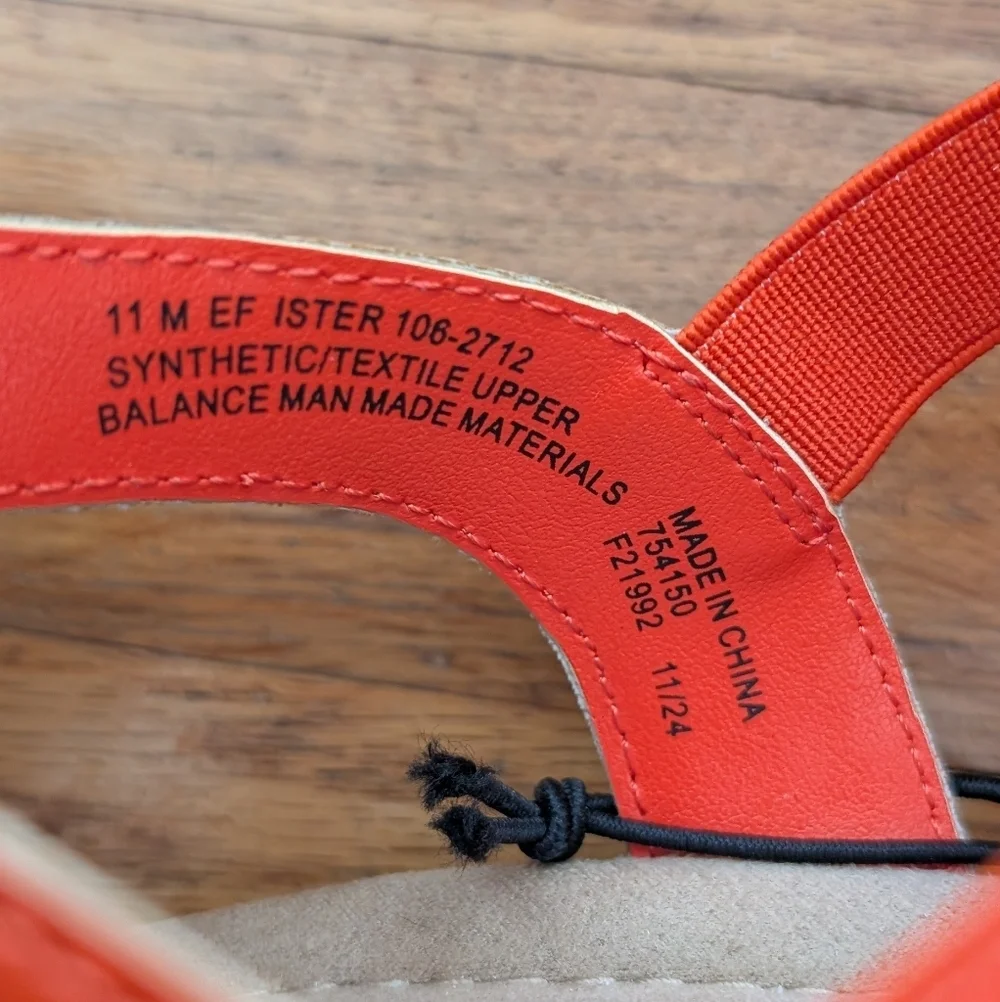NWT East 5th Bright Orange Ister Floral Strappy Sandals - Picture 7 of 8